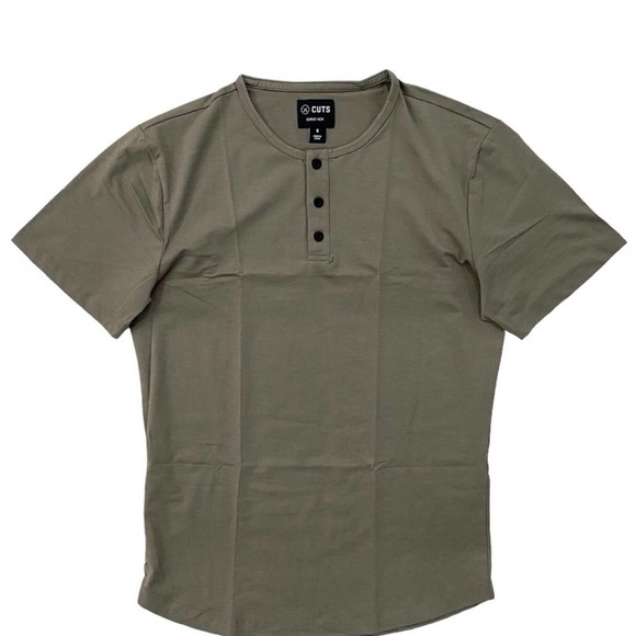 (5) Cuts Clothing Men’s Henley and Crewneck - Picture 2 of 5